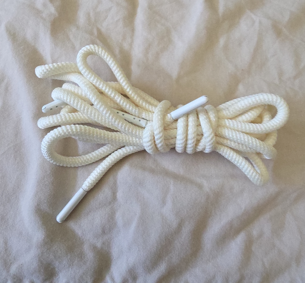 Offwhite Shoelaces With White Tips
